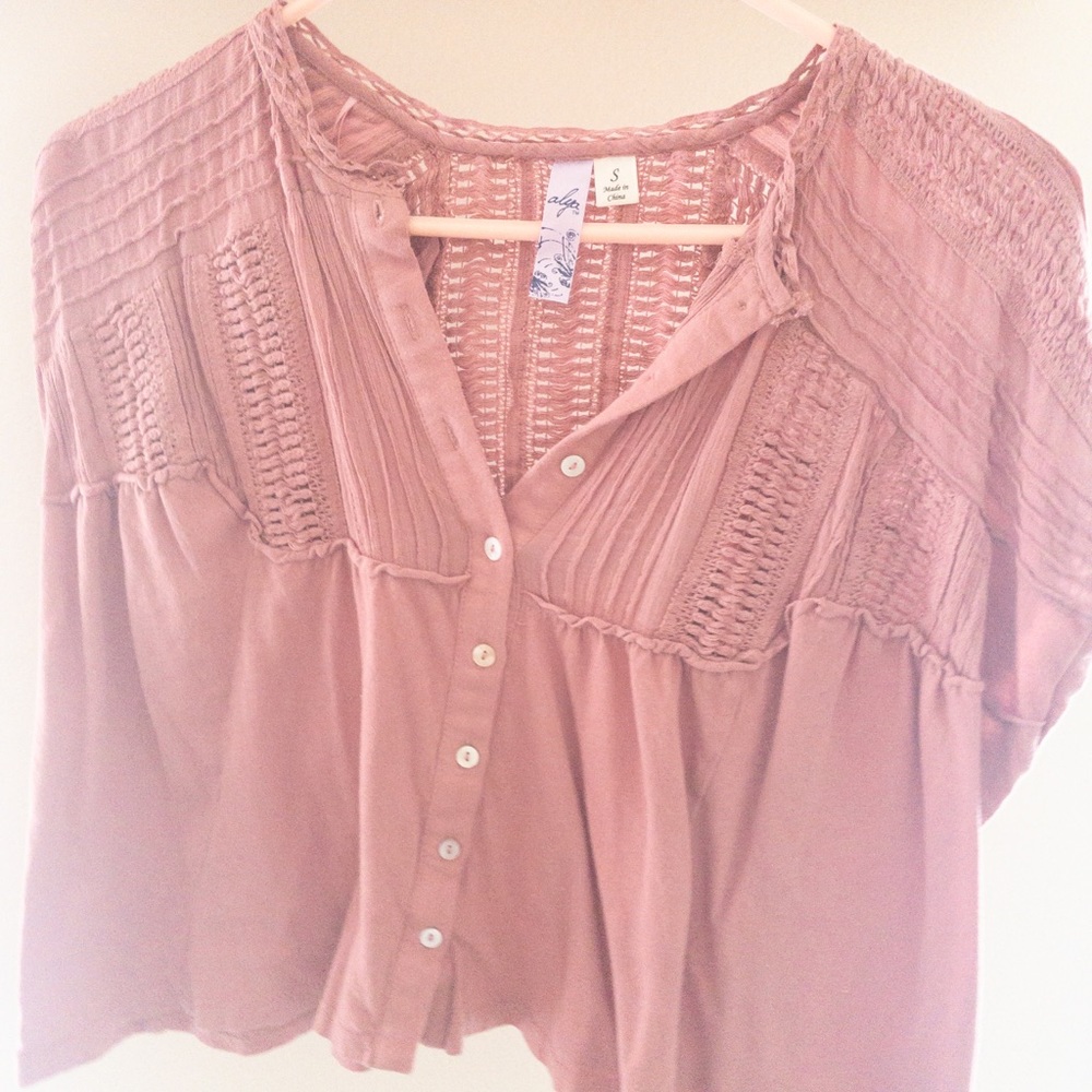 Pink Short Sleeved Shirt